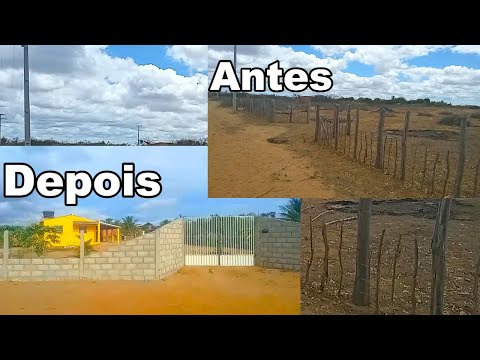 O antes e o depois onde hoje é o nosso Sitio, nada é impossível veja que transformação