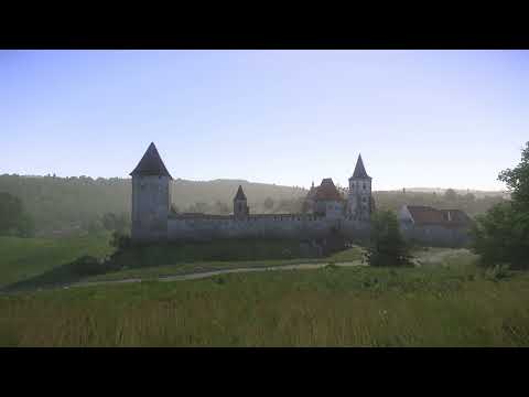 Kingdom Come: Deliverance - Ambience on a hill near Sasau Monastery (with music)