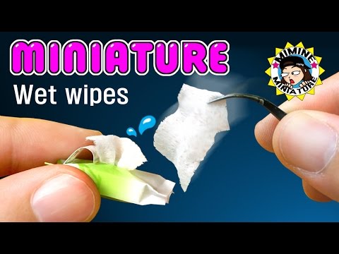 미니어쳐 쏙쏙! 뽑히는 물티슈 만들기 Miniature - Wet wipes / 미미네미니어쳐ミミネミニチュア