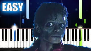 Michael Jackson - Thriller - EASY Piano Tutorial