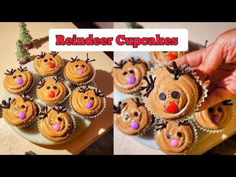 Reindeer Cupcakes 🧁 🎄 ✨️ Christmas Special Recipe | Cakes & Cupcakes