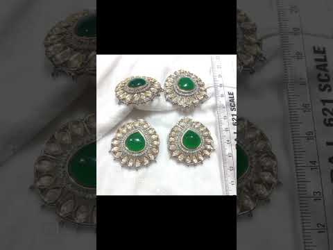 Shop now High quality monalisa kundan brooch connectors it is useful for jewellery making