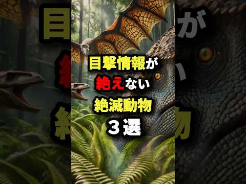 目撃情報が絶えない絶滅動物3選　#都市伝説