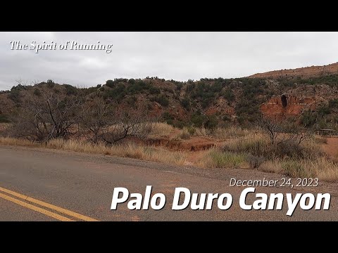 Palo Duro Canyon Running December 24, 2023