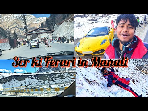 Manali Live ice fall | Mall Road To Atal tunnel-Sissu | Manali Vlog part-4 | Raja Bhaiya