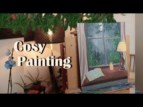 peinture cosy : peindre la pluie