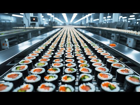 How Millions of Sushi Are Made in a Mega Factory | Modern Food Processing Technology