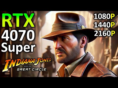 Indiana Jones and the Great Circle on RTX 4070 SUPER | DLSS 3 FG | 1080p - 1440p & 4K | 2024