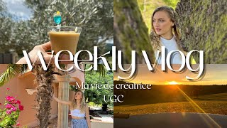 Weekly Vlog : Ma vie de créatrice UGC