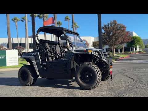 New 2023 HISUN Strike 250 Sport Youth Side x Side with Soundbar, Harnesses & LED Whip For Sale In CA