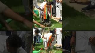 Delhi: JP Nadda plants sapling on occasion of World Environment Day