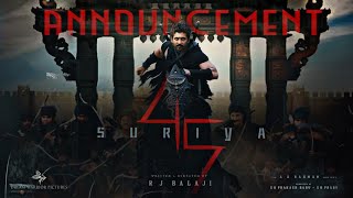 SURIYA 45 Announcement | Suriya | RJ Balaji | AR Rahman | Dream Warrior Pictures | Suriya 45 Update