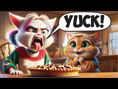 Granny Cat’s Ultimate Food Revenge on Her Rude Granddaughter [Funny Cartoon]