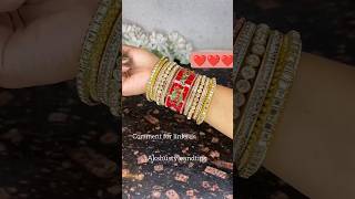 Beautiful collection of bangles set 😍😍 #bangles #viralvideo #trending #bridalbangles #redbanglesset