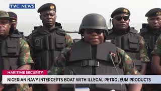 Nigerian Navy Intercepts Boat With Illegal Petroleum Products