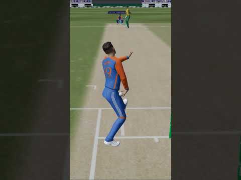 MAGICAL SPIN BOWLING BY FT.VARUN 🔥 🇮🇳 IND VS SA CRICKET 24 #shorts