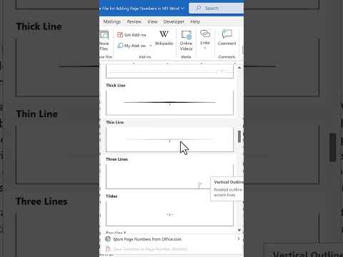 Add Page Numbers to Microsoft Word Documents #shorts #microsoftoffice #microsoftlearn #usingword