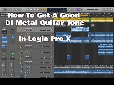 Logic Pro X - How To Get A Good Metal Guitar Tone From DI