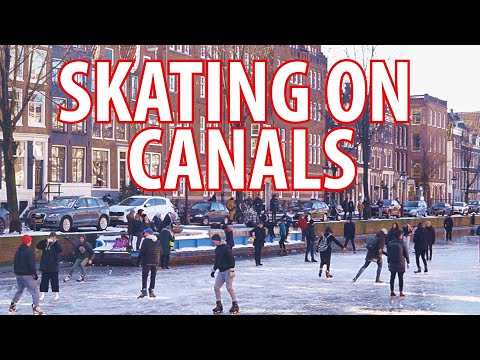 Amsterdam Ice Skating on Frozen Canals & Lakes 2021