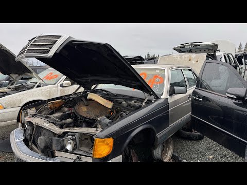 1988 Mercedes-Benz W126 at Junkyard