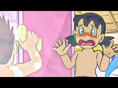 Doraemon Cartoon Flipbook #220 | Shizuka and Nobita in Bathroom Flip Book | Flip Book Artist 2024