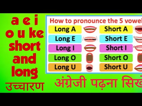 A, E, I, O, U के Long & Short Vowel Sounds | English के ख़ास उच्चारण के नियम | Pronunciation Rules