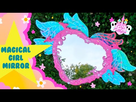 I made a MAGICAL GIRL Mirror for my bathroom!!