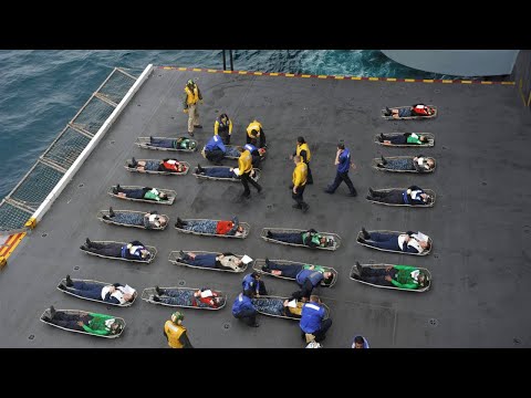 How US Aircraft Carriers Handle Onboard DISASTERS..