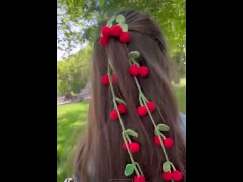 Crochet handmade hairAccessories beautiful#handmade #crochet#hair#hairaccessories #viral2024#cutediy