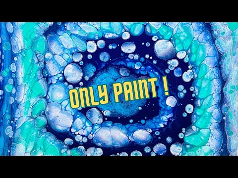 #93- Spiral Pour with just paint #straightpour