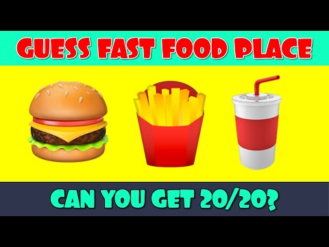 Fast Food Emoji Quiz | Guess the Fast Food Place by Emoji Puzzles