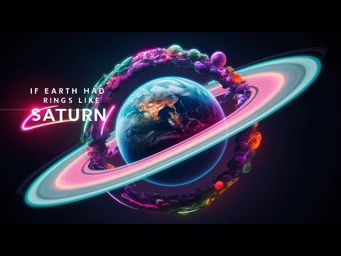 What If Earth Had Rings Like Saturn? 🌍💫#earth #saturn #rings #curiosity #interesting #fun