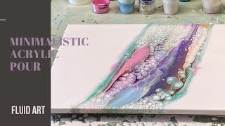 Acrylic Pearl Pour. Fluid art Incredible pearl cells. Minimalistic Acrylic pour abstract art.