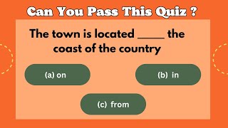 English Preposition | If you score over 85% on this quiz, you are a CHAMPION! 💪🏽🥇🏆