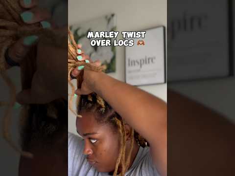 marley twist over locs tutorial 🫶🏾 #locs #loctutorial #locstyles #loclife