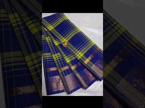 Chettinadu checked cotton sarees #shorts#viaralshorts#traditional#trending#purecottonsarees