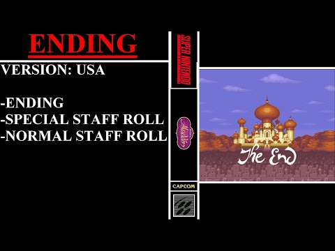 Disney's Aladdin [USA] (Super Nintendo) - (Ending + All Staff Rolls)