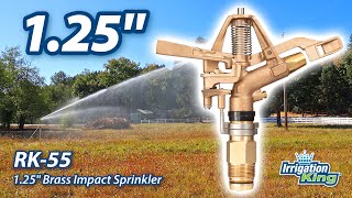 IrrigationKing 1.25" Brass Impact Sprinkler | RK 55