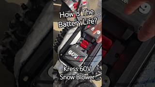 Revealed: The Battery Life of the Kress 60V Snow Blower! ⚡️🔋