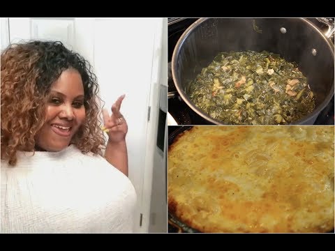 Cooking Collard Greens & Mac N Cheese for Daym Drops - I Heart Recipes