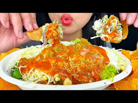 CHIPOTLE BURRITO BOWL | MUKBANG | EATING SOUNDS | PHAN