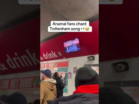 Arsenal fans chant Tottenham song as Tamworth take them to extra time 👀 #arsenal #tottenham #facup