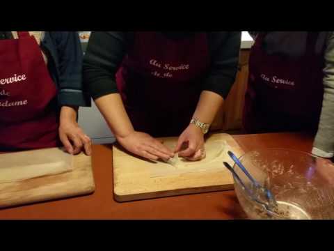 Vidéo : bricks à la viande préparés par Florence.