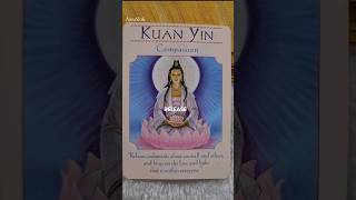 Goddess Guidance from Kuan Yin- Compassion. #oraclereadingoftheday #cardreading #tarot