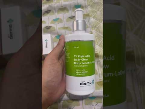 Derma Co 1% kojic acid body lotion 10/10 my fav. #shorts #skincare #dermaco #nykaa #review #unboxing