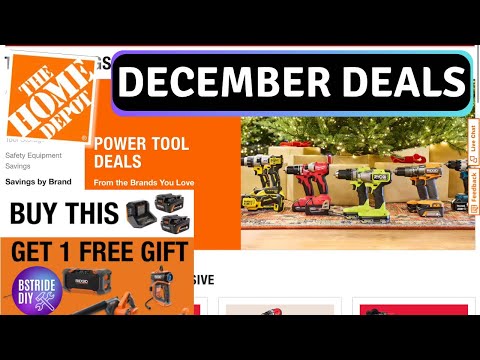 Home Depot December Online Tool Deals 2024