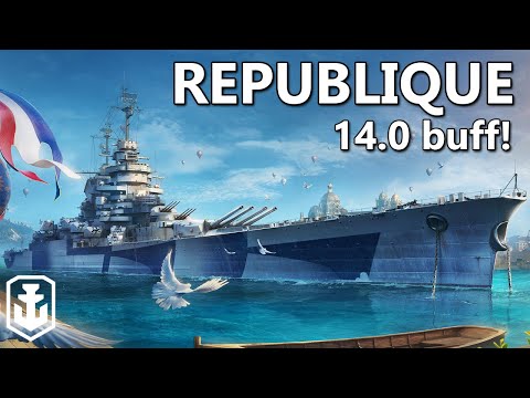 Republique Dispersion Buff Is Amazing!!! (Update 14.0 Buffs World of Warships)