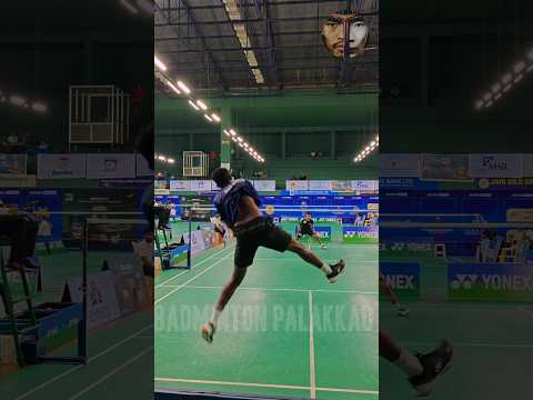 Ayush Shetty's Big hit and Follow up against Kiran George 😱💥💥🔥#badminton #badmintonsmash #shorts