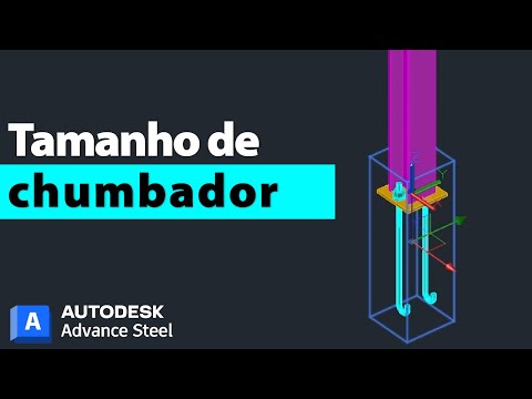 Como adicionar um tamanho de chumbador no Autodesk Advance Steel 2023