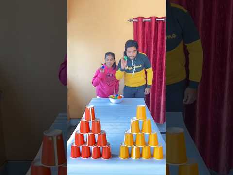 Break the tower challenge !! #funny_local_game #familygames #funny #game #challenge #shorts